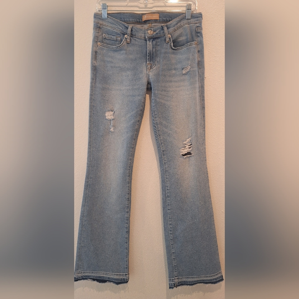 7 For All Mankind Light Blue Flare Jeans